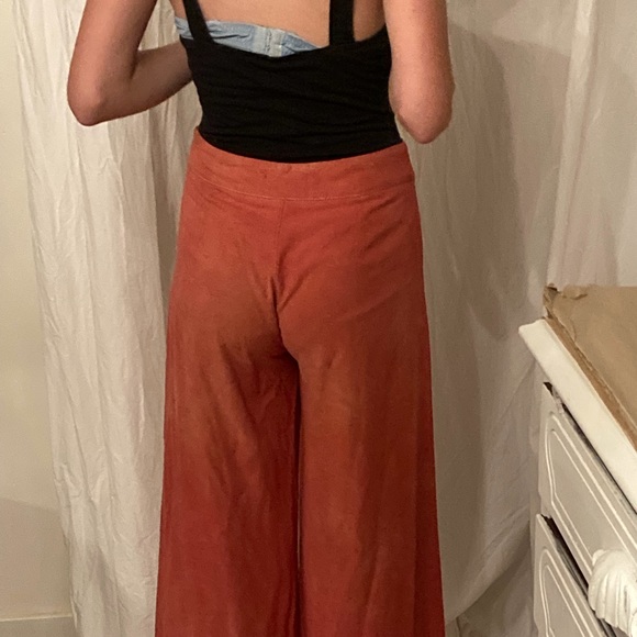 Red/orange Jessica Reddit design palazzo pants - Picture 4 of 4